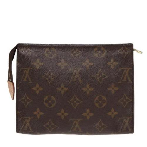 Pre-owned Canvas pouches Louis Vuitton Vintage , Brown , Dames