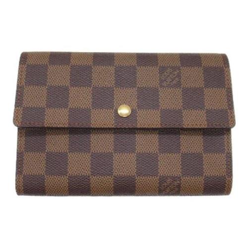 Pre-owned Canvas wallets Louis Vuitton Vintage , Brown , Dames