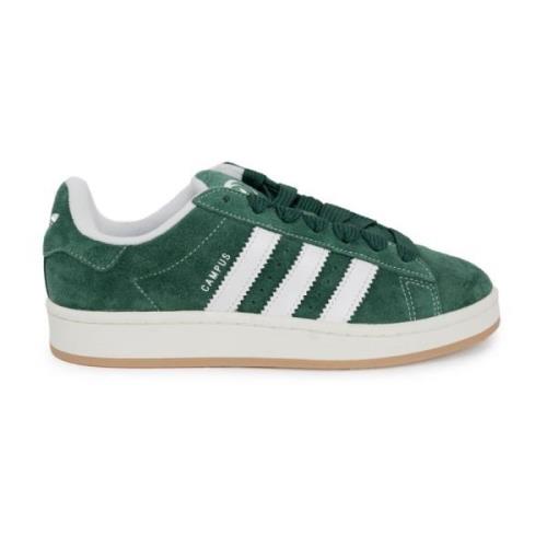 Groene Sneakers met Leren Voering Adidas , Green , Heren