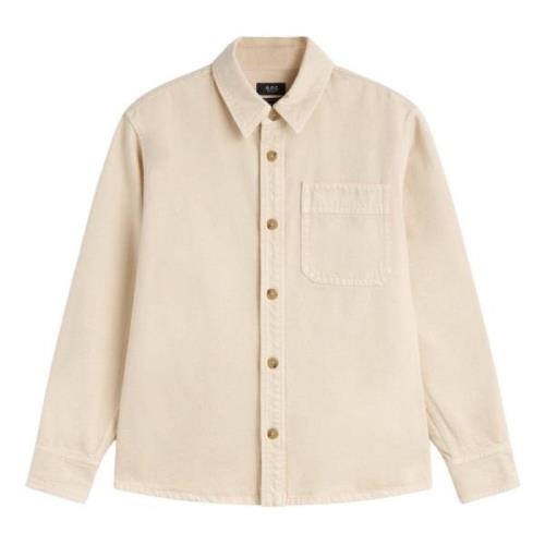 Basile Cavalier Overshirt A.p.c. , Beige , Heren