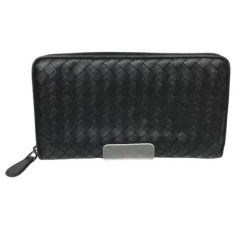 Pre-owned Leather wallets Bottega Veneta Vintage , Black , Dames