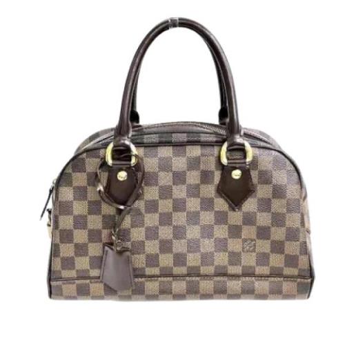 Pre-owned Canvas handbags Louis Vuitton Vintage , Brown , Dames