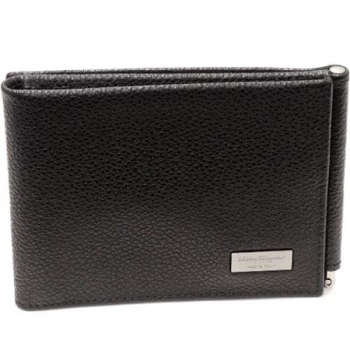 Pre-owned Leather wallets Salvatore Ferragamo Pre-owned , Black , Here...