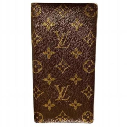 Pre-owned Canvas wallets Louis Vuitton Vintage , Brown , Heren