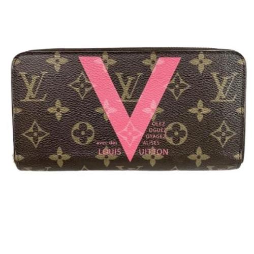 Pre-owned Canvas wallets Louis Vuitton Vintage , Brown , Dames