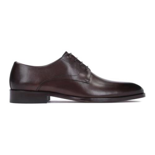 Heren elegante donkerbruine Derby schoenen Kazar , Brown , Heren