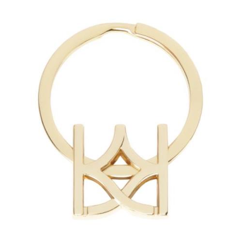 Gouden monogram sleutelhanger Kazar , Yellow , Dames