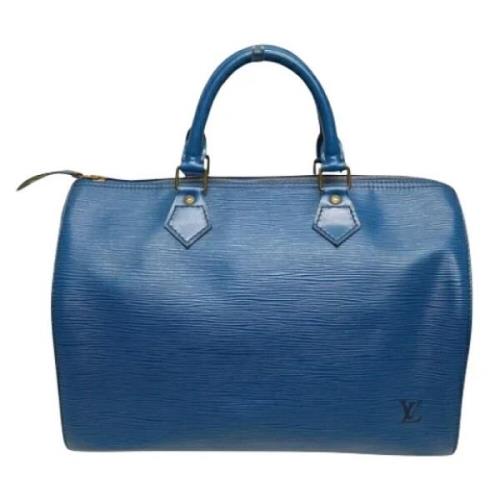 Pre-owned Leather louis-vuitton-bags Louis Vuitton Vintage , Blue , Da...