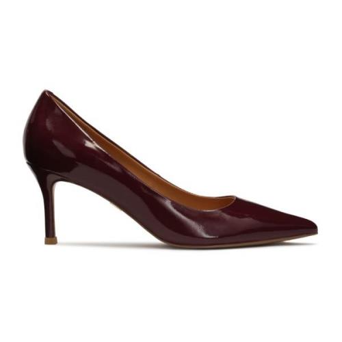 Maroon gelakte pumps Kazar , Brown , Dames