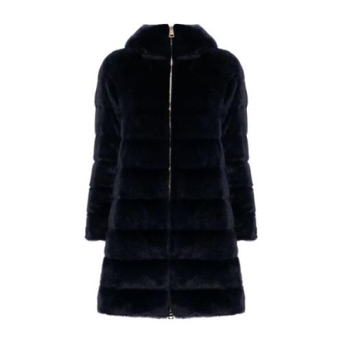 Warm & Stijlvol Donsjack Herno , Blue , Dames