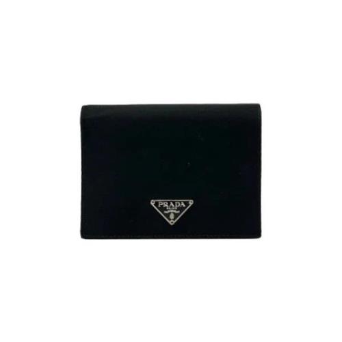 Pre-owned Canvas wallets Prada Vintage , Black , Dames