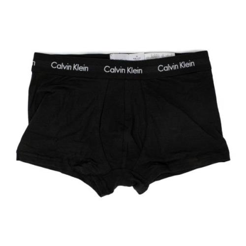 Zwarte katoenen ondergoed met elastaan Calvin Klein , Black , Heren