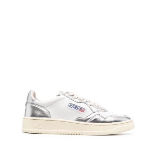 Zilver Lage Sneakers Autry , White , Dames