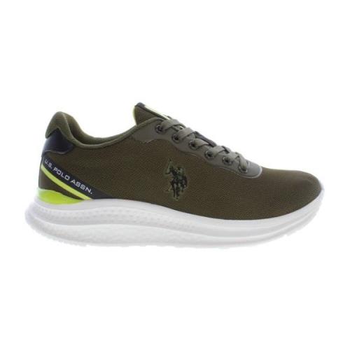 Sportieve Veterschoenen Groen Contrast Logo U.s. Polo Assn. , Green , ...