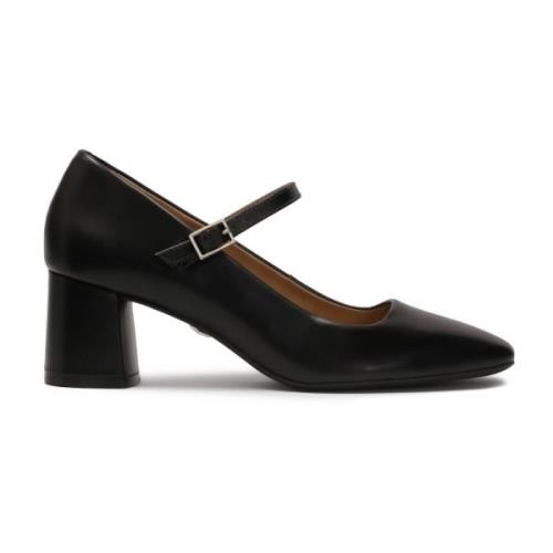 Zwarte bandpumps Kazar , Black , Dames