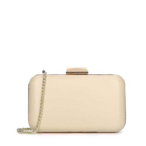 Dames crème clutch tas Kazar , Beige , Dames