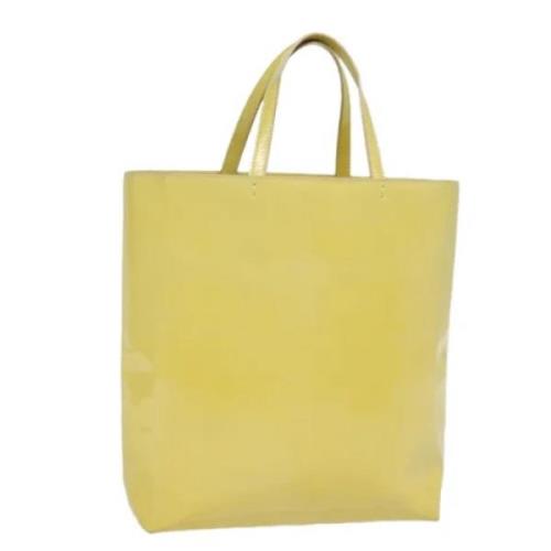 Pre-owned Leather handbags Prada Vintage , Yellow , Dames