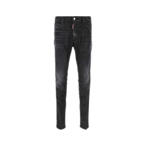 Cool Guy Zwarte Denim Jeans Dsquared2 , Black , Heren