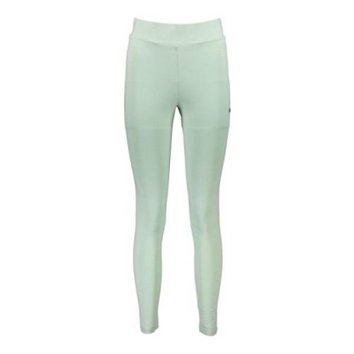 Groene elastische leggings met subtiel borduursel Fila , Green , Dames