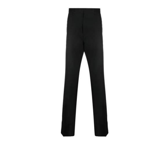 Zwarte Wol Zijde Broek Dsquared2 , Black , Heren