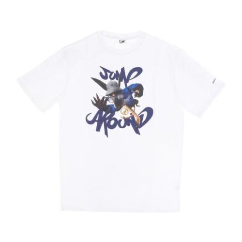 Jump Around Tee Limited Edition Kangol , White , Heren