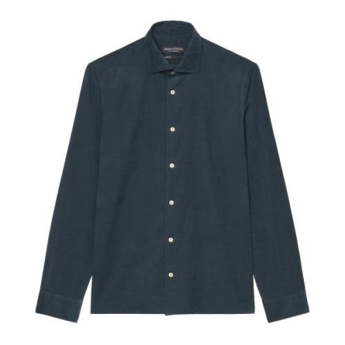 Corduroy overhemd gevormd Marc O'Polo , Blue , Heren