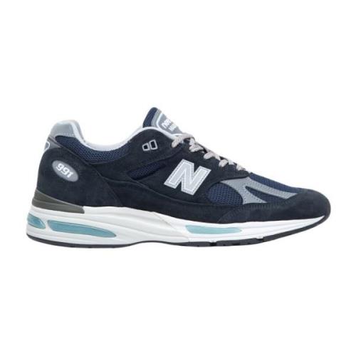 Suede Mesh Panel Sneakers New Balance , Blue , Heren