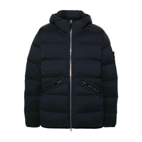 Stijlvolle Jas voor Mannen Stone Island , Blue , Heren