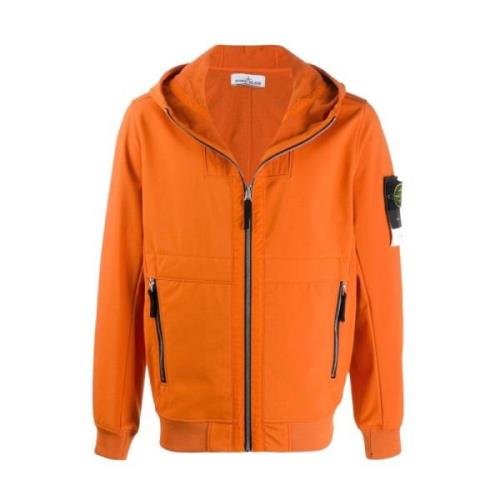 Stijlvolle Jas voor Mannen Stone Island , Orange , Heren