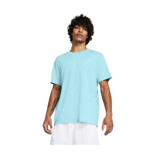 Curry Emboss Shirt Under Armour , Blue , Heren