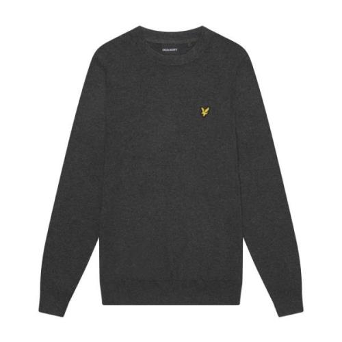 Cotton Merino Crew Neck Jumper Lyle & Scott , Gray , Heren