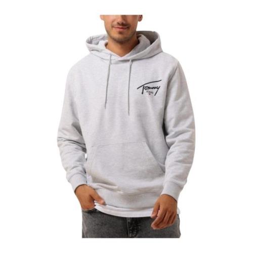 Heren Grafische Hoodie Tommy Jeans , Gray , Heren