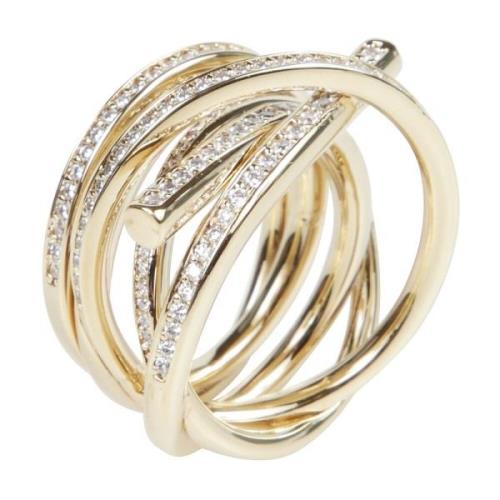 Elegante Gouden Ring Collectie Salvatore Ferragamo , Yellow , Dames