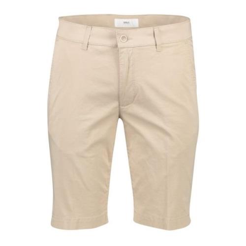 Beige Shorts NorHeren Pasvorm Katoen Stretch Brax , Beige , Heren