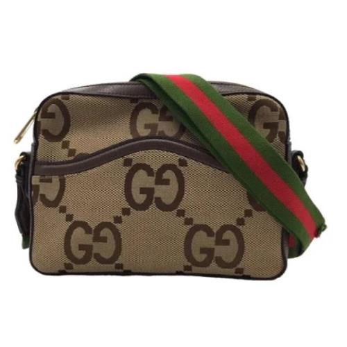 Pre-owned Canvas gucci-bags Gucci Vintage , Brown , Dames