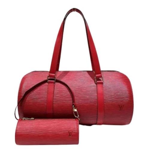 Pre-owned Leather louis-vuitton-bags Louis Vuitton Vintage , Red , Dam...