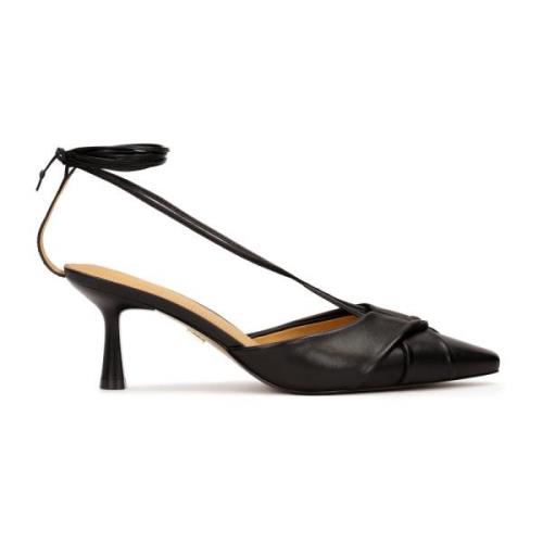 Zwarte pumps met binding rond de enkel Kazar , Black , Dames