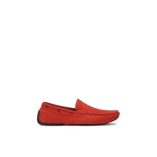 Tijdloze rode nubuck mocassins Kazar , Red , Heren