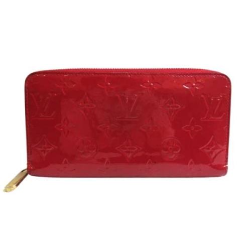 Pre-owned Leather wallets Louis Vuitton Vintage , Red , Dames