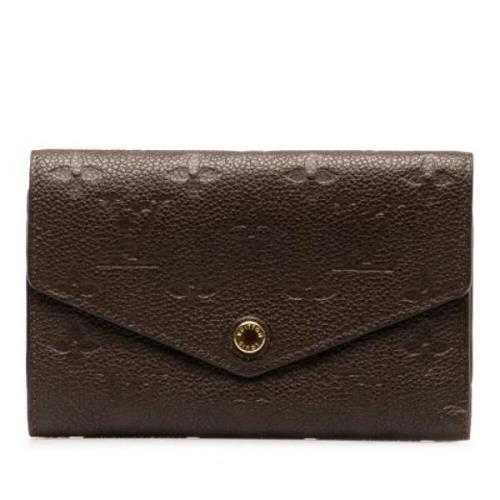 Pre-owned Leather wallets Louis Vuitton Vintage , Brown , Dames