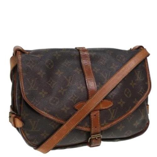 Pre-owned Canvas louis-vuitton-bags Louis Vuitton Vintage , Brown , Da...