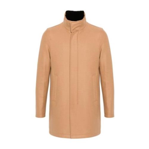 Wollen Parka Jas Herno , Brown , Heren