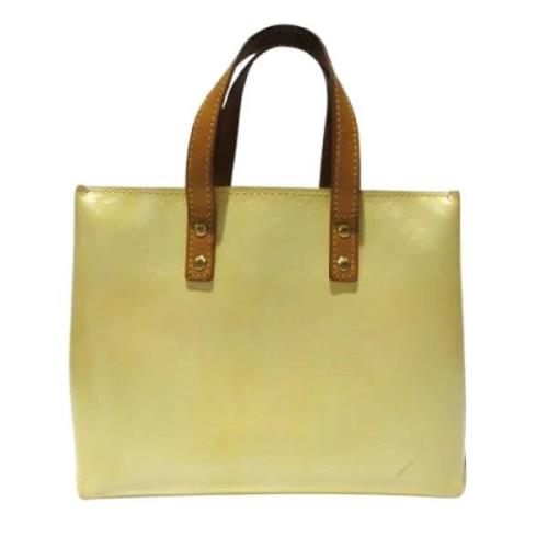 Pre-owned Leather handbags Louis Vuitton Vintage , Yellow , Dames