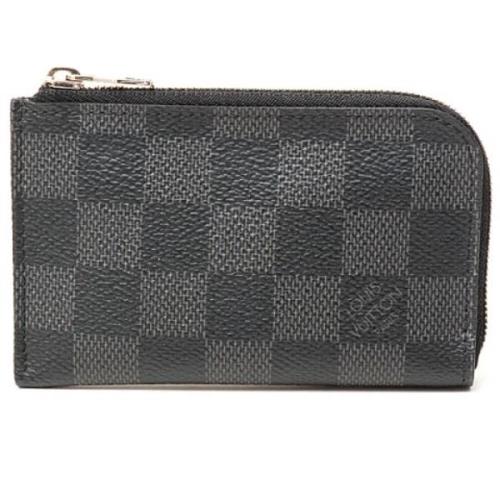 Pre-owned Canvas wallets Louis Vuitton Vintage , Black , Heren