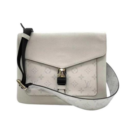 Pre-owned Canvas crossbody-bags Louis Vuitton Vintage , White , Heren