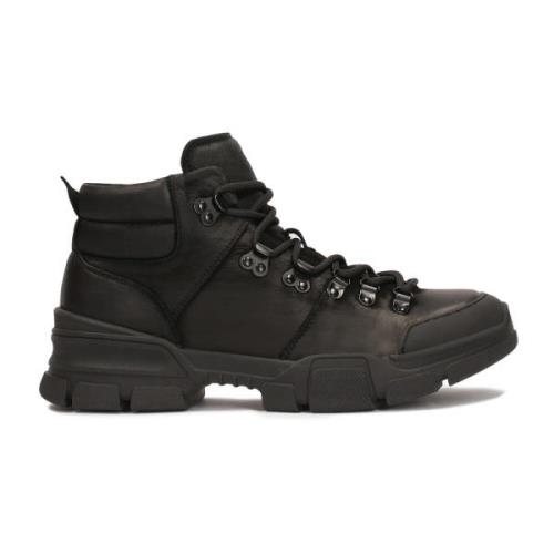 Sportieve sneakers voor heren met veters Kazar , Black , Heren