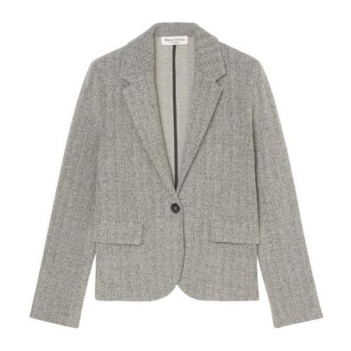 Gewone jersey blazer Marc O'Polo , Gray , Dames