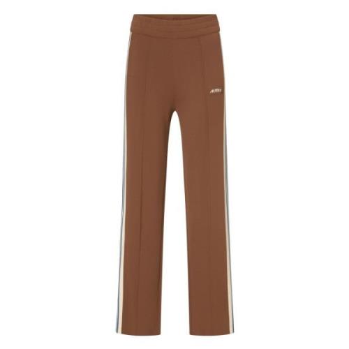 Blauw en Wit Gestreepte Gebreide Broek Autry , Brown , Dames