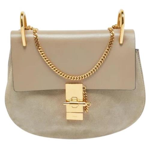 Pre-owned Leather shoulder-bags Chloé Pre-owned , Gray , Dames