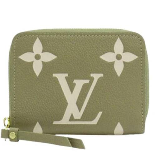 Pre-owned Canvas wallets Louis Vuitton Vintage , Green , Dames